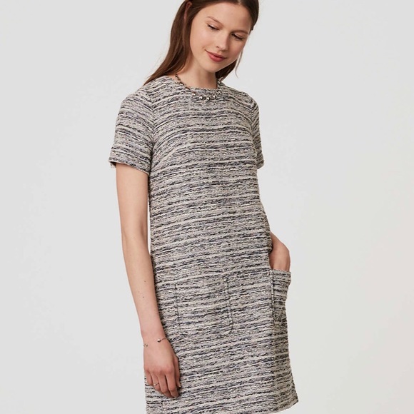 NWT LOFT Tweed Shift - Picture 1 of 4